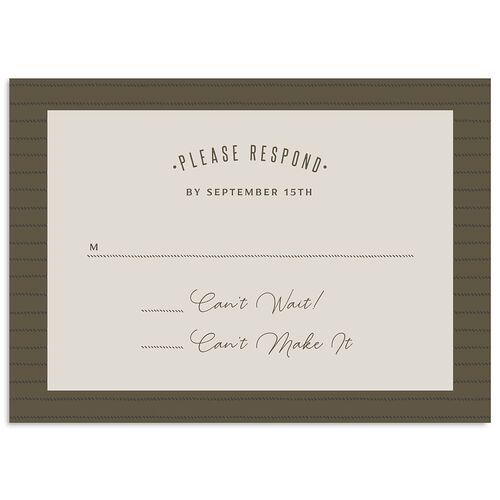 Country Farm Wedding Response Cards Falcon Signature Standard