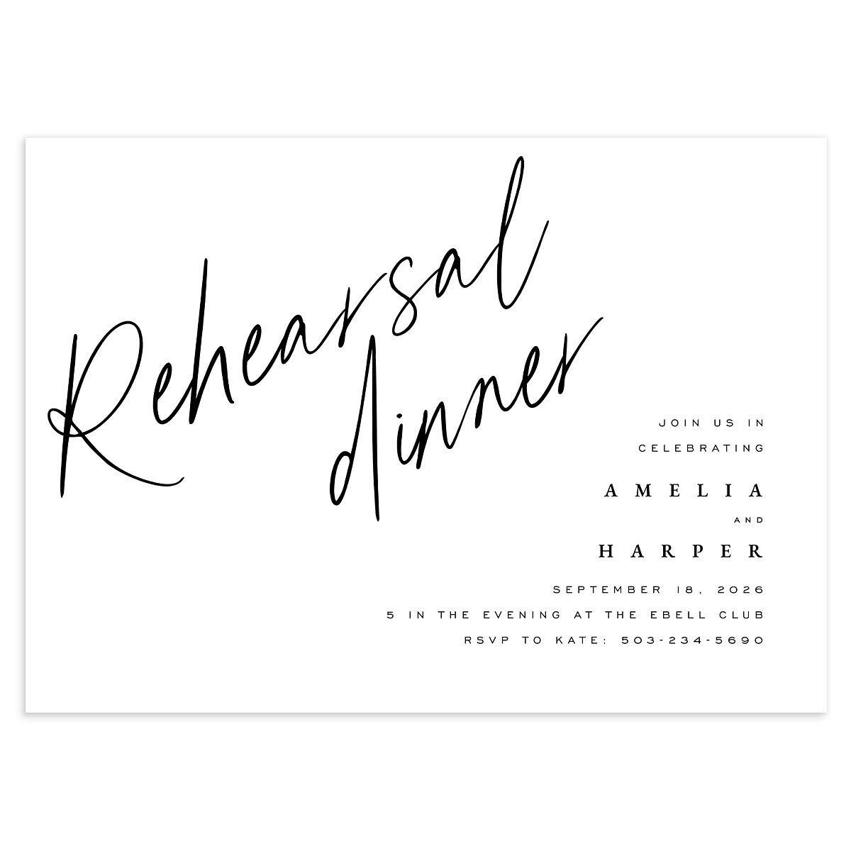 You Are Mine Rehearsal Dinner Invitations