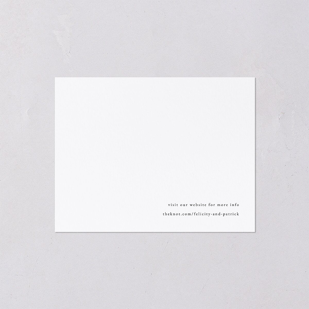 Simply Devoted Save the Date Petite Cards Pure White Signature smooth Blank Standard