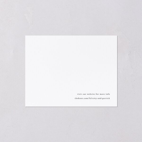 Simply Devoted Save the Date Petite Cards Pure White Signature smooth Blank Standard