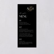 Together Menus Gold Licorice Signature