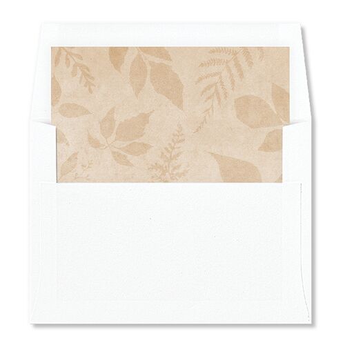 Elegant Botanical Autumn Floral Envelope Liners Daffodil Standard