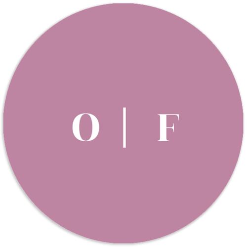 Cherry Blossoms Wedding Stickers Mauve Circle