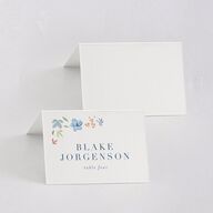 Floral Appliqué Place Cards Slate Signature