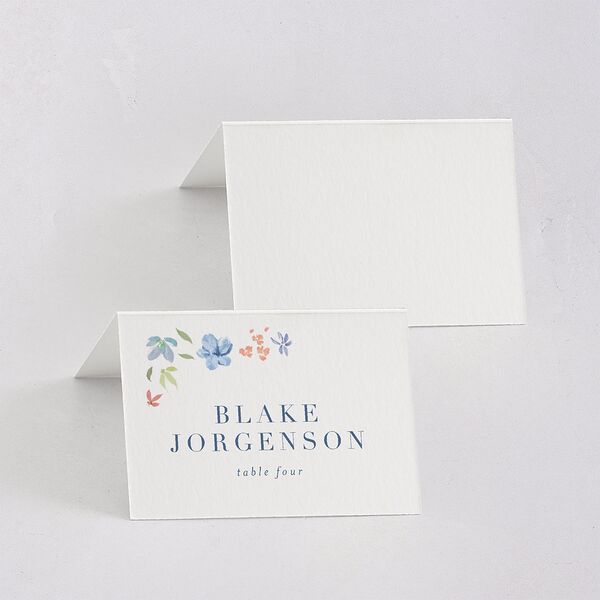 Floral Appliqué Place Cards Slate Signature
