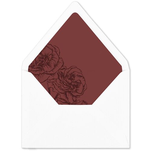 Gothic Fantasy Photo Euro Envelope Liners Maroon Luxe