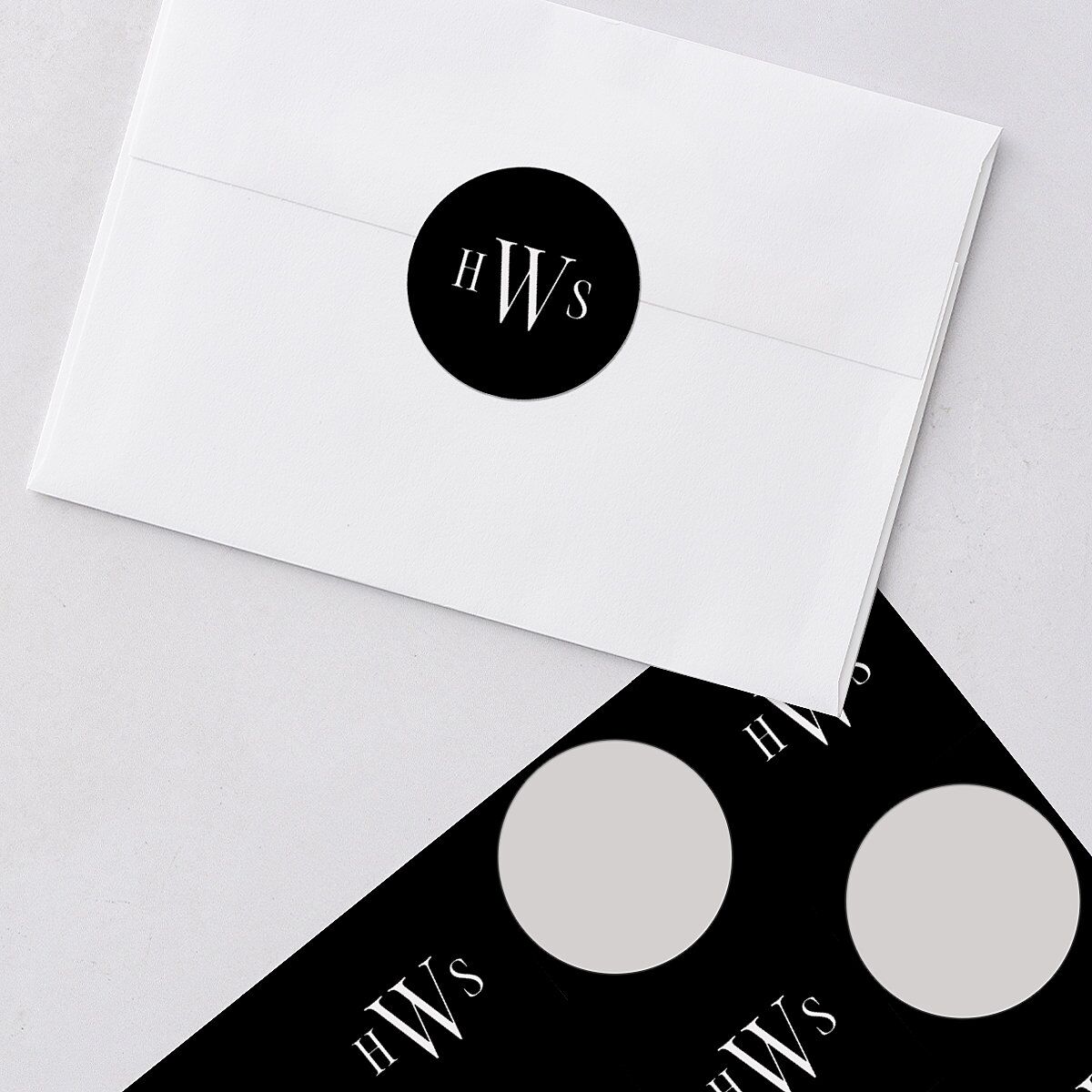 Elegant Wedding Of Wedding Stickers Pure White Circle