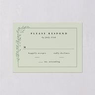 Dainty Frame Wedding Response Cards Thyme Signature Standard