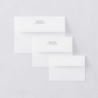 Simple Editorial Photo Thank You Card Envelopes Pure White White Both Recipient and Return Addresses Signature Standard
