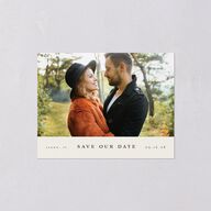 Enchanted Forest Save the Date Petite Cards Dark Camo Signature smooth Blank No