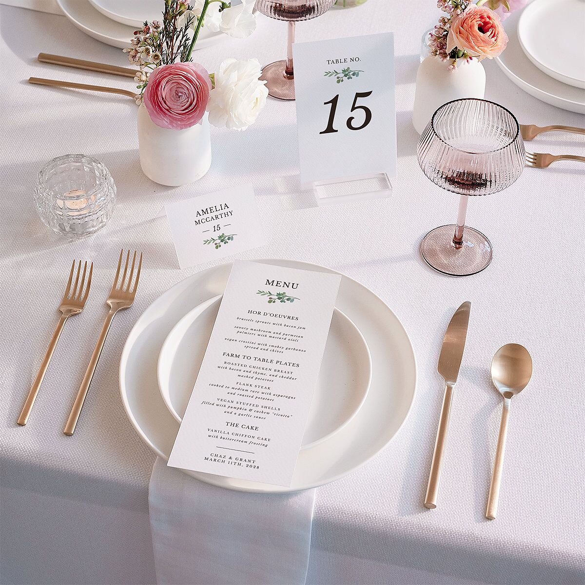 Leafy Hoops Table Numbers — view 4
