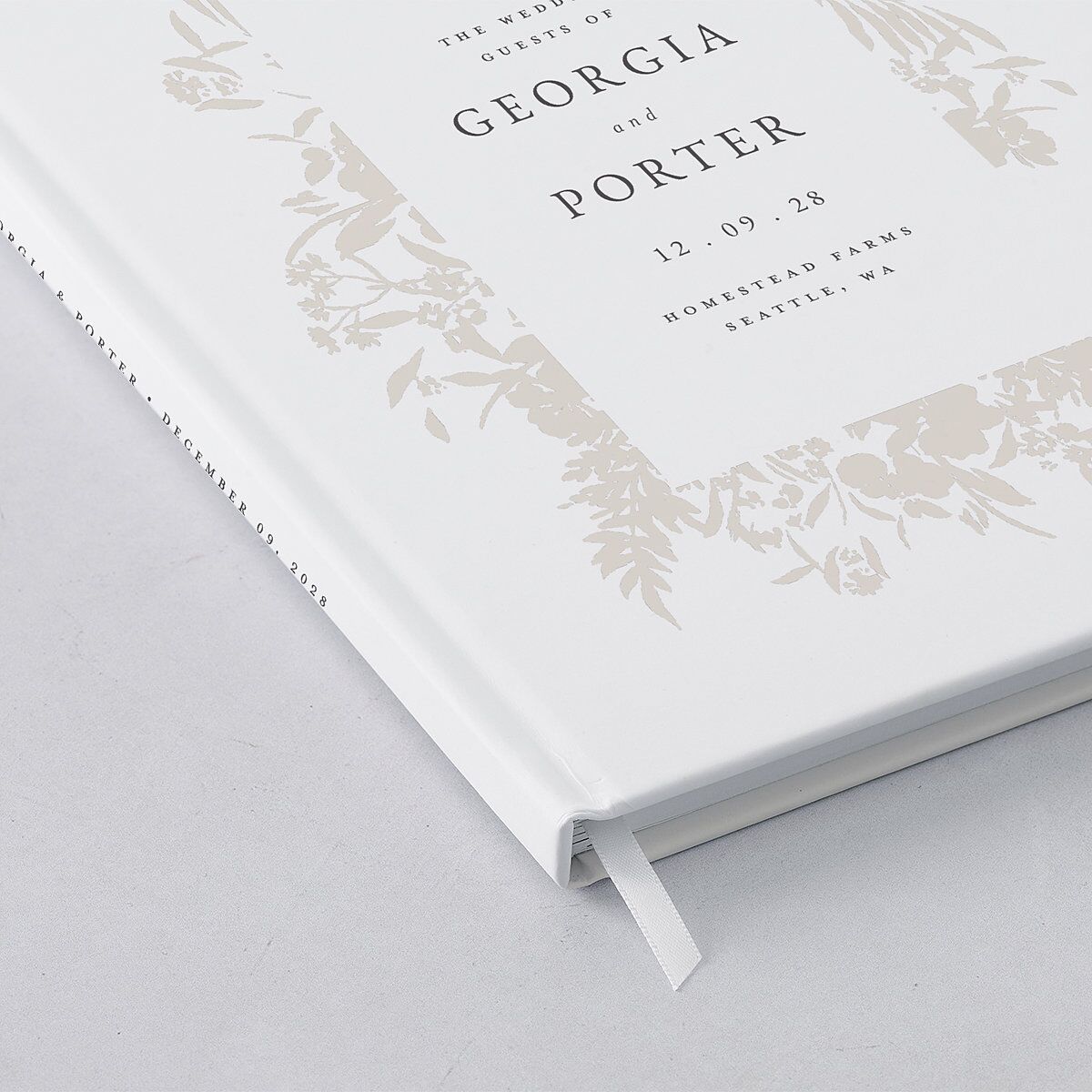 Glistening Garden Guest Books Linen