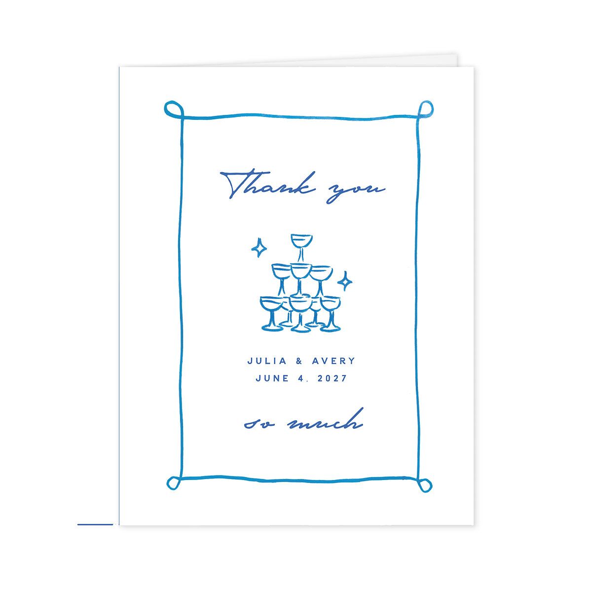 Hand Drawn Cake Thank You Cards