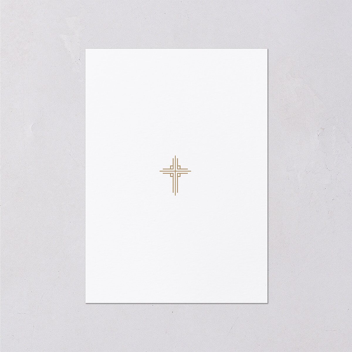 Church Cross Wedding Response Cards Pure White Signature Standard