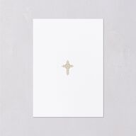 Church Cross Wedding Response Cards Pure White Signature Standard