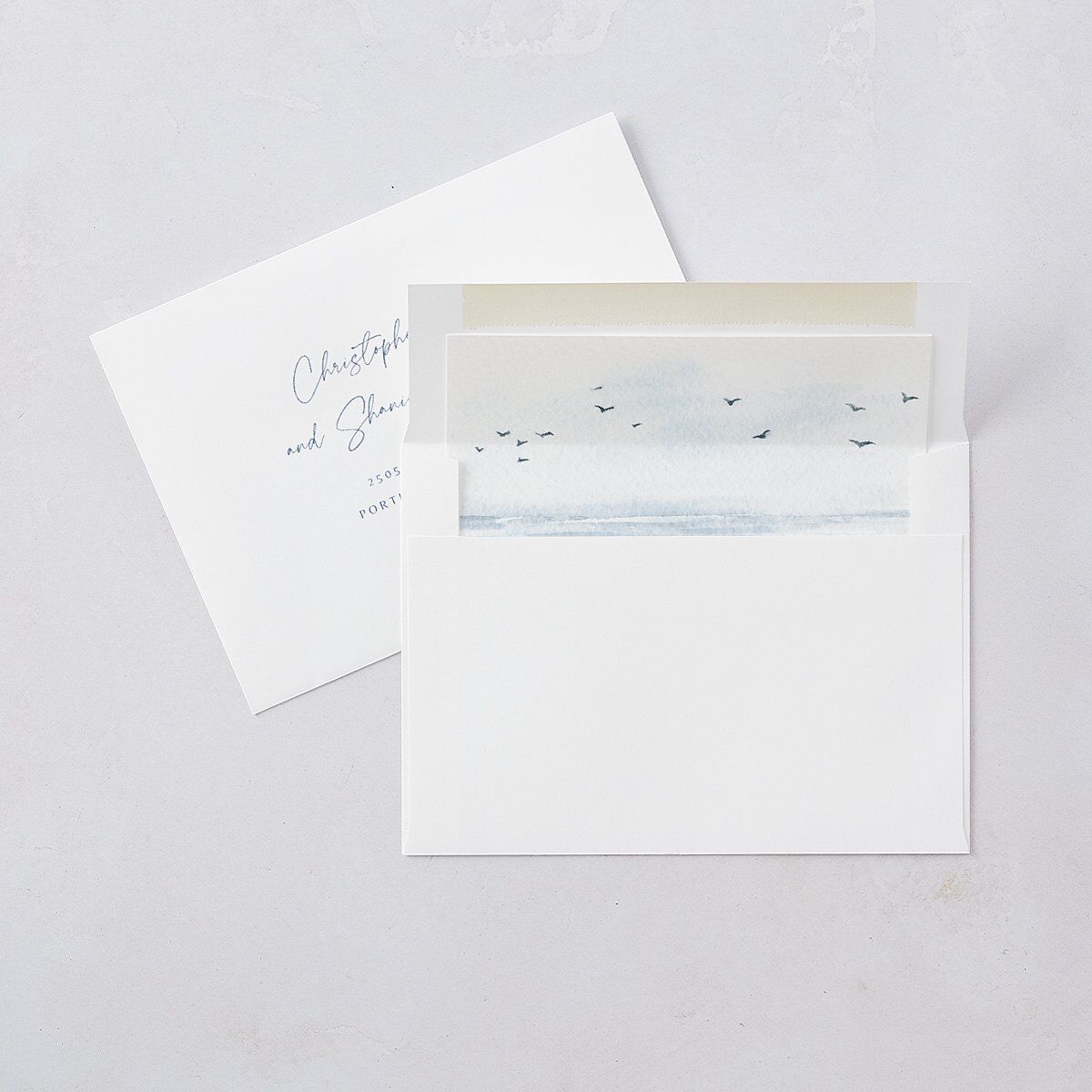 Coastal Love Wedding Invitations Cruise Signature Blank No Standard