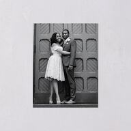 Modern Contrast Save the Date Petite Cards Midnight Signature smooth Blank No Standard