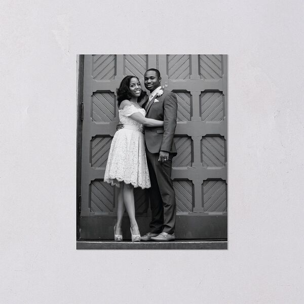 Modern Contrast Save the Date Petite Cards Midnight Signature smooth Blank No Standard