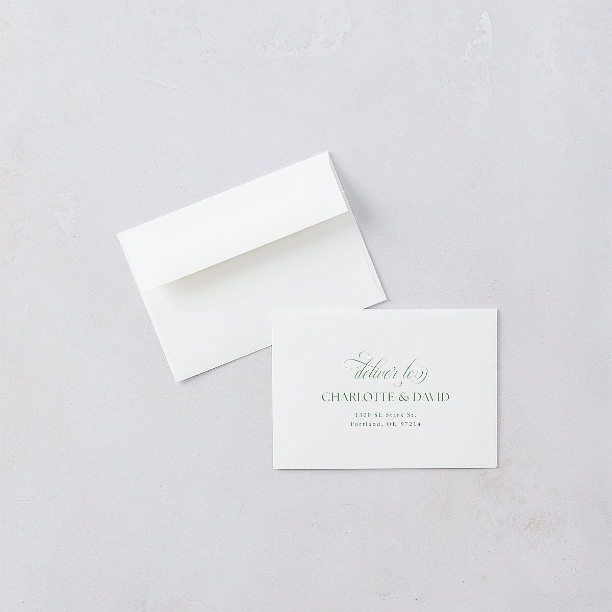 Vintage Bow Wedding Response Cards Jewel Green Signature Standard