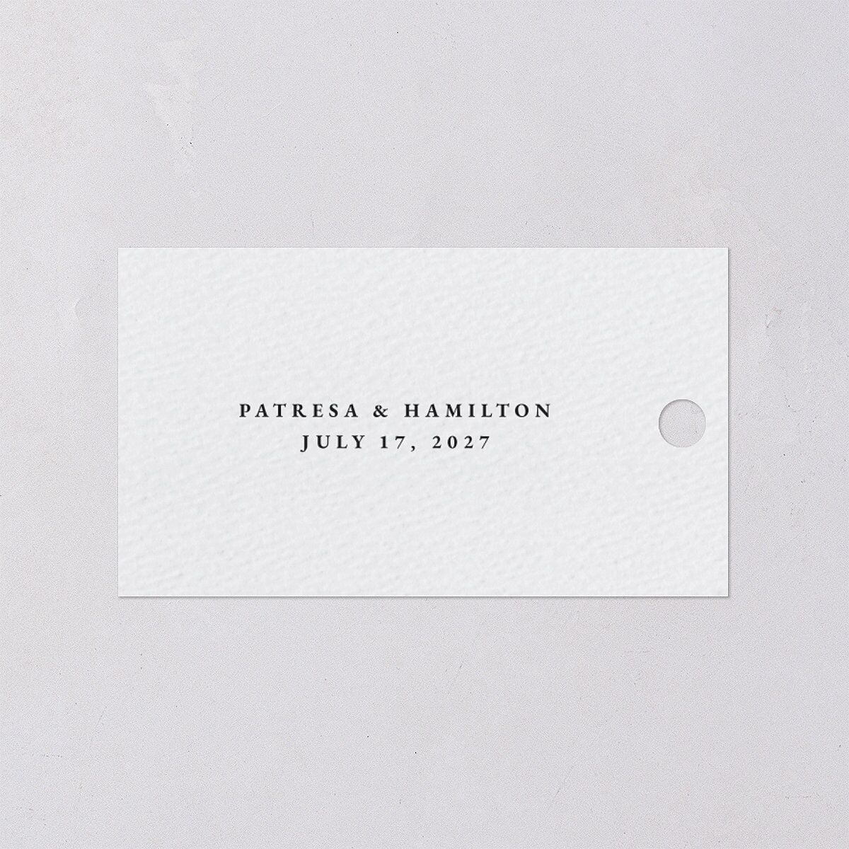 Opulent Garden Foil Favor Gift Tags Gold Pure White Signature