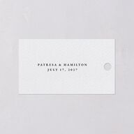 Opulent Garden Foil Favor Gift Tags Gold Pure White Signature