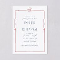 Eternal Devotion Rehearsal Dinner Invitations Garnet Signature Blank