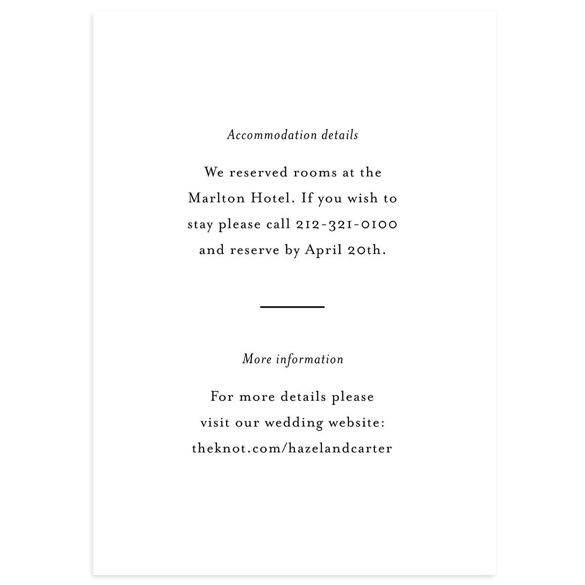 Simple Frame Wedding Enclosure Cards