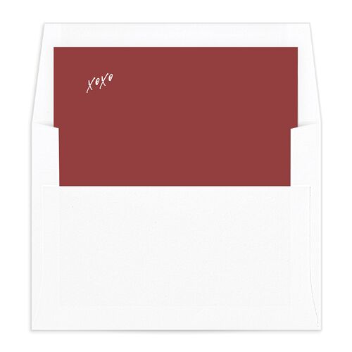 Signature Holiday Envelope Liners Jewel Red Standard
