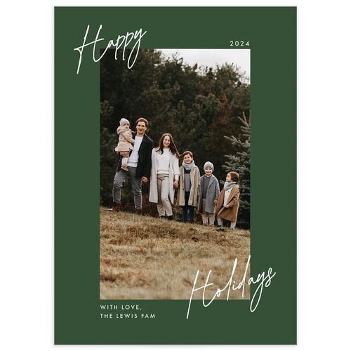 Signature Holiday Holiday Cards Hunter Green Signature