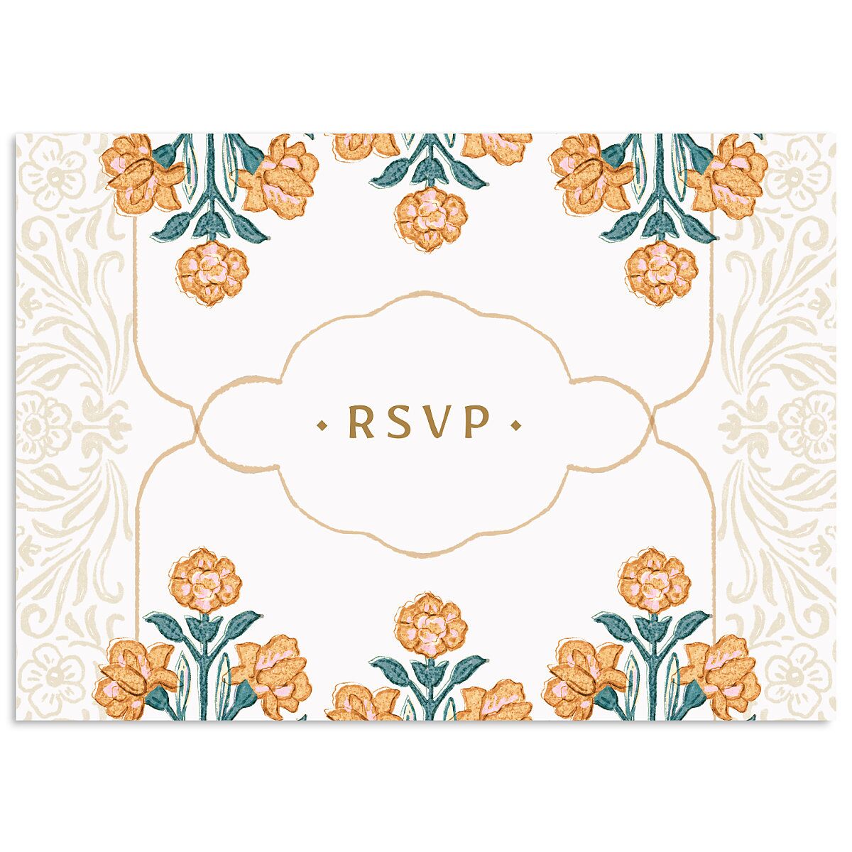 Botanical Blooms Wedding Response Cards