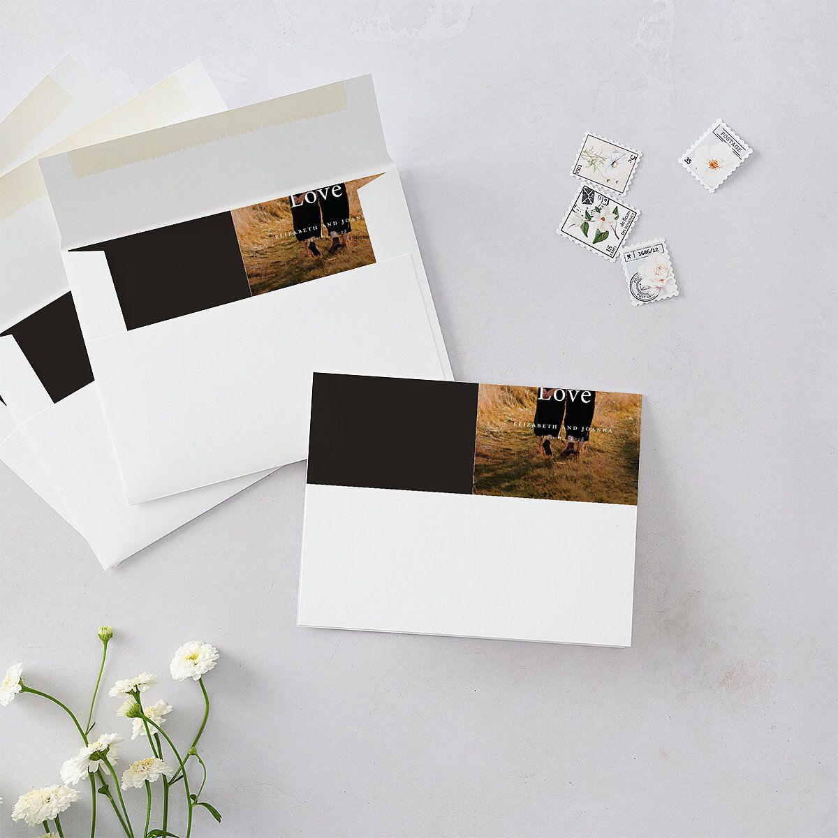 Refined Thank You Cards Pure White Signature