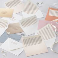 Elegant Eclectic Wedding Invitations Walnut Signature Blank No Ticket