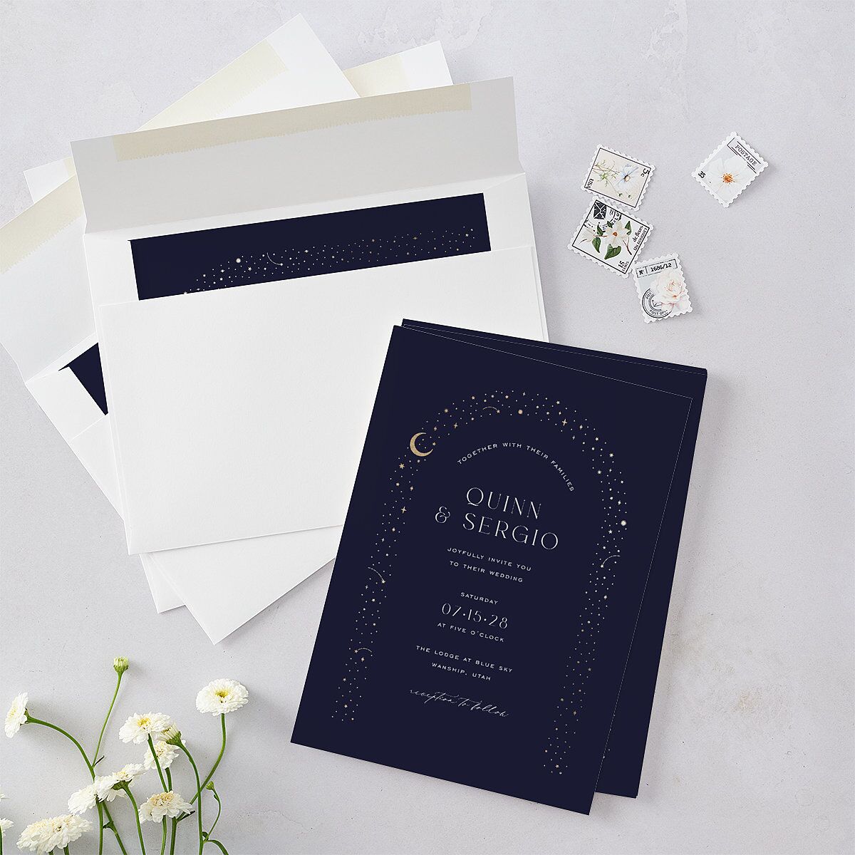 Celestial Arch Wedding Invitations — view 4