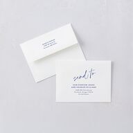Vellum Illusion Photo Thank You Cards Sapphire