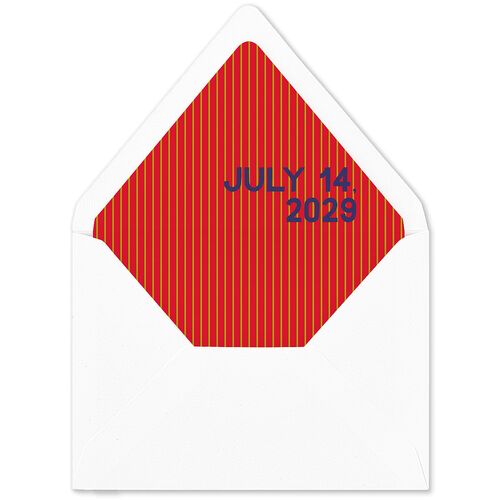 Hand Drawn Party Euro Envelope Liners Ruby Luxe