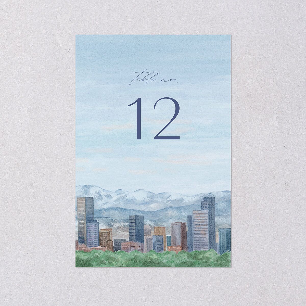 Scenic Denver Colorado Table Numbers — view 1