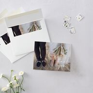 Layered Watercolor Thank You Cards Navy Signature