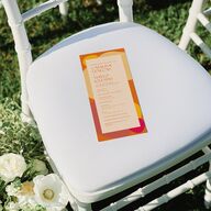 Santa Cruz Wedding Programs Tangerine Signature