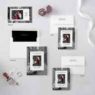 Limitless Photo Save the Date Petite Cards Pure White Signature smooth Blank No Standard