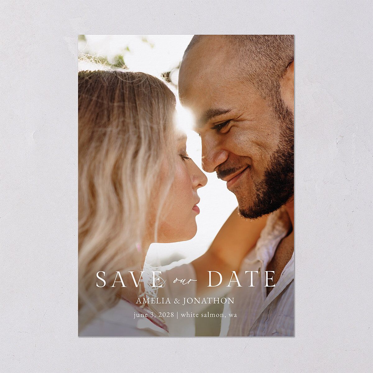 Wild Daisies Save the Date Cards — view 2