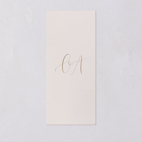 At Last Menus Linen Signature