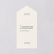 Hand Drawn Recipe All-in-One Wedding Invitations Dark Camo Signature Light Both Recipient and Return Addresses No
