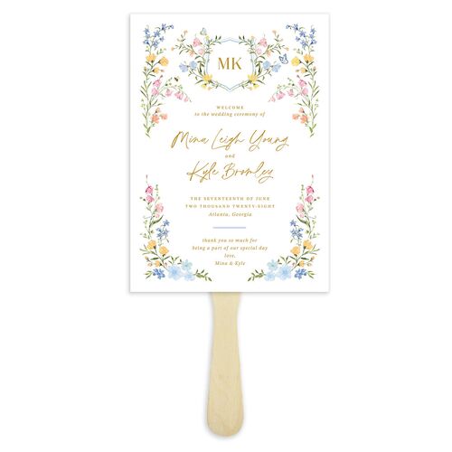 Fairytale Wildflower Crest Fan Programs Daffodil Signature Standard