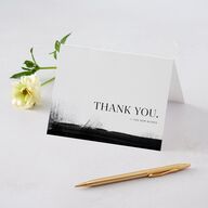 Painted Minimal Thank You Cards Midnight