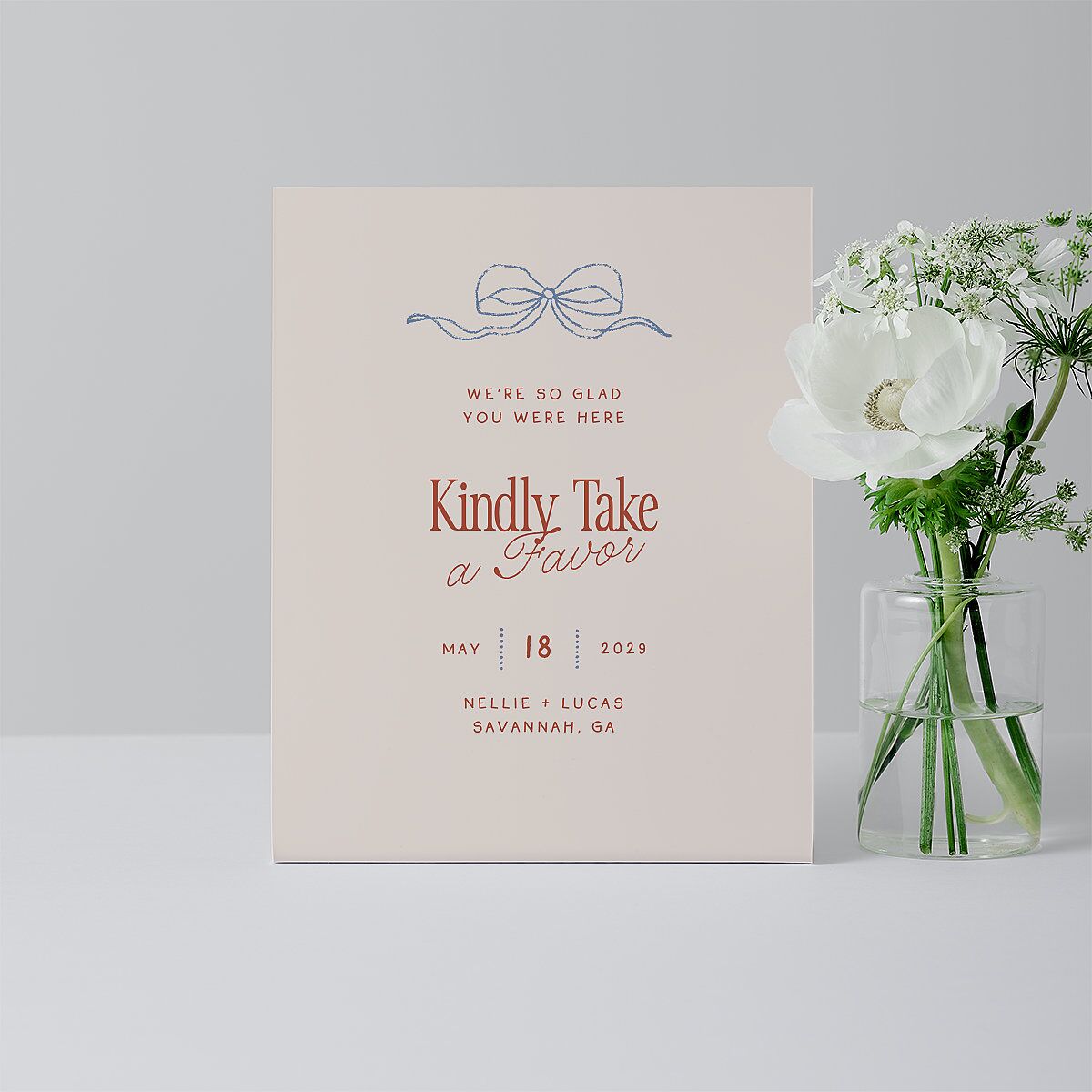 Modern Delicate Bows Bar Bended Tabletop Sign X-small Jewel Red Standard Plastic XS Tabletop Bar