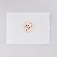 What a Year Whimsical Calendar Photos Holiday Stickers Maroon Circle