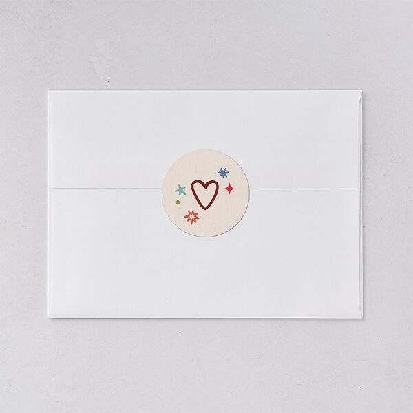 What a Year Whimsical Calendar Photos Holiday Stickers Maroon Circle