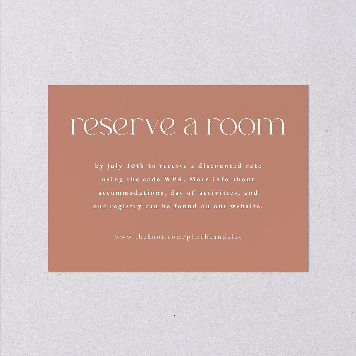 Striking Scene Wedding Enclosure Cards — view 2