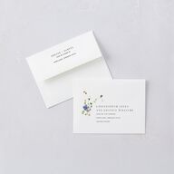 Romantic Wildflowers Save the Date Petite Cards Stream Signature smooth Blank No Standard
