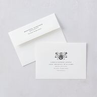Medieval Elegance Wedding Invitations Gold Midnight Signature Blank No Standard